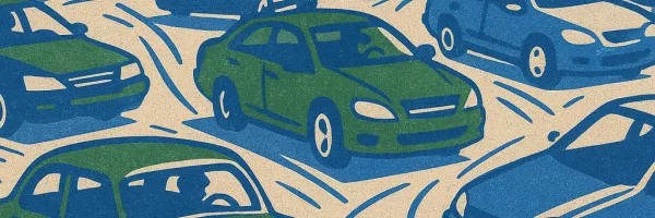 car running into another