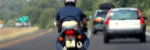 Motorcycle driving on highway